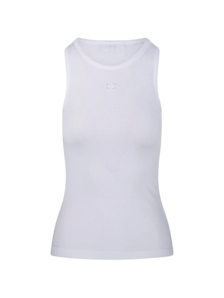  Ganni Ribbed Top - White 