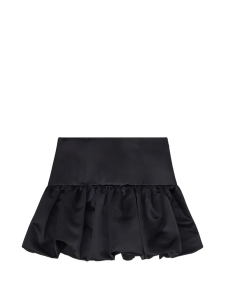  Ganni Ruffled Mini Skirt - Black 
