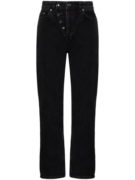  Ganni Straight-leg Denim Jeans - Black 