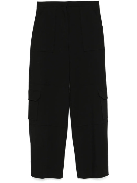  Ganni Twill Cargo Trousers - Black 