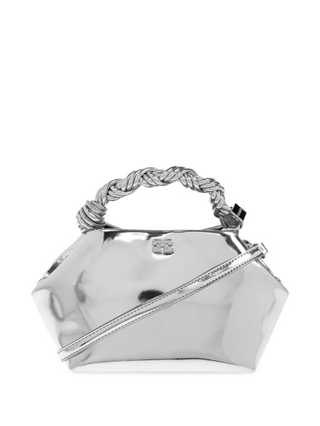  Ganni Twisted-handle Tote Bag - Grey 