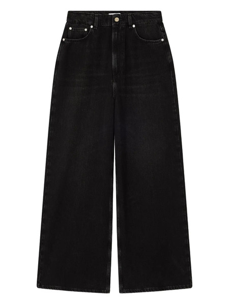  Ganni Wide-leg Jeans - Black 