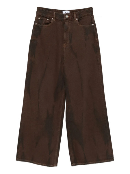  Ganni Wide-leg Jeans - Brown 