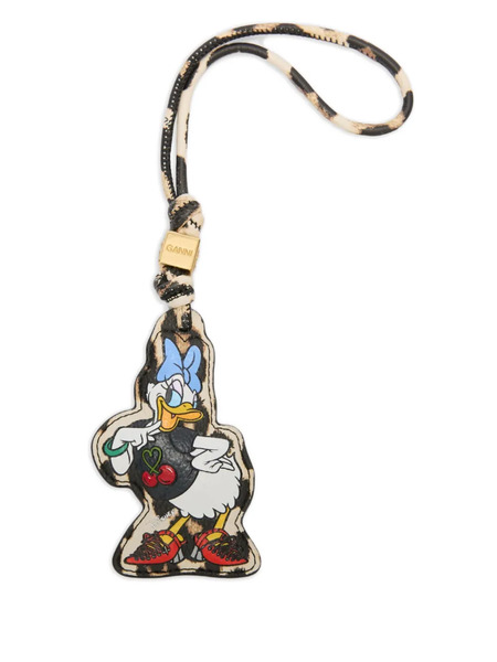  Ganni X Disney Animal-print Keyring - Brown 