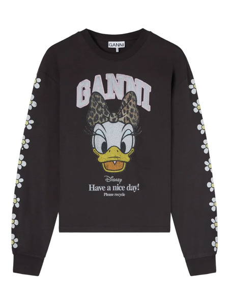  Ganni X Disney Print Sweatshirt - Black 