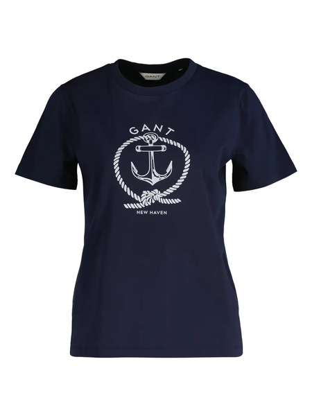  Gant Anchor-graphic T-shirt - Blue 