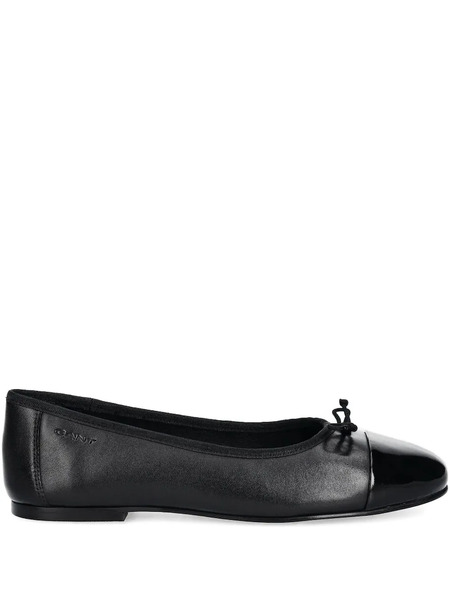  Gant Cap-toe Bow Ballet Flats - Black 