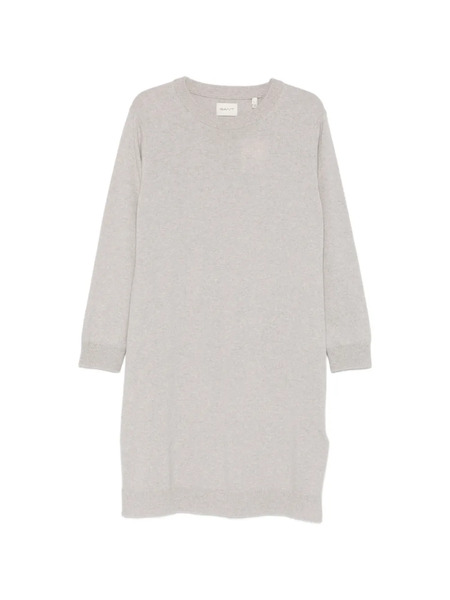  Gant Crew-neck Midi Dress - Grey 