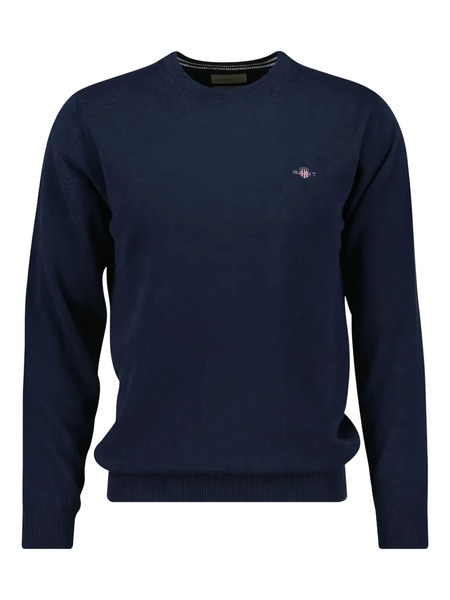  Gant Crew-neck Wool Sweatshirt - Blue 