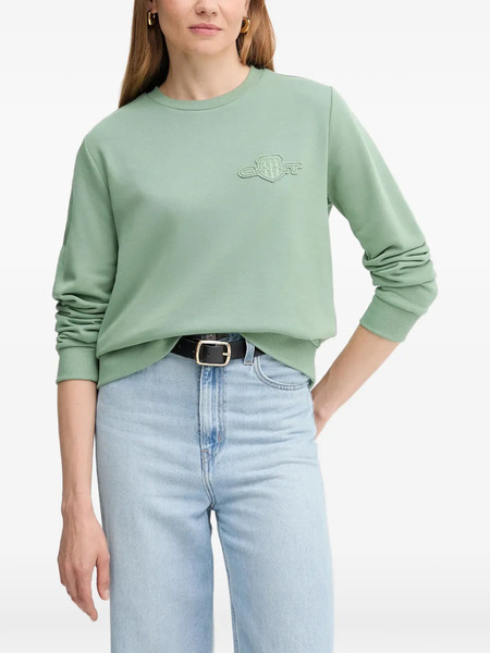  Gant Embroidered Sweatshirt - Green 