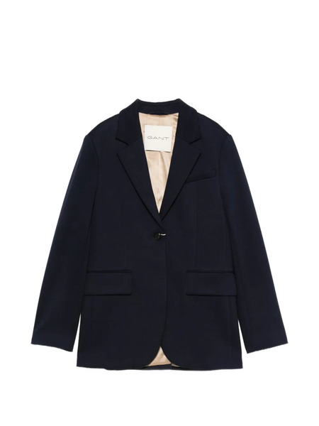  Gant Flap-pocket Single-breasted Blazer - Blue 