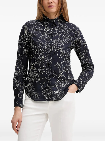  Gant Floral Buttoned Shirt - Blue 