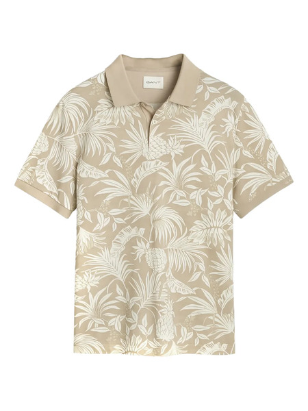  Gant Floral Polo Shirt - Neutrals 