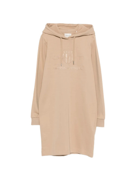  Gant Hooded Long-sleeved Dress - Neutrals 