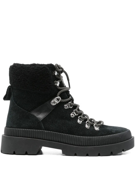  Gant Lace-up Shearling Boots - Black 