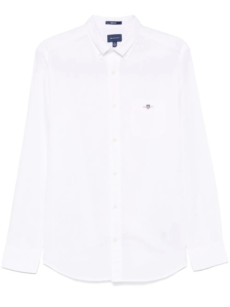  Gant Logo-embroidered Shirt - White 
