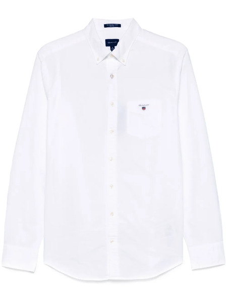  Gant Logo-embroidered Shirt - White 