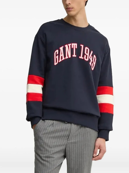  Gant Logo-embroidered Sweatshirt - Blue 