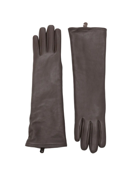  Gant Long Leather Gloves - Brown 