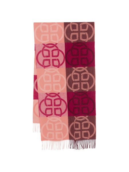  Gant Monogram-pattern Scarf - Pink 