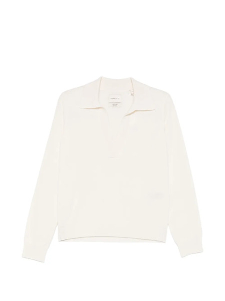  Gant Polo-collar Sweater - Neutrals 