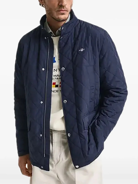  Gant Quilted Windcheater Jacket - Blue 