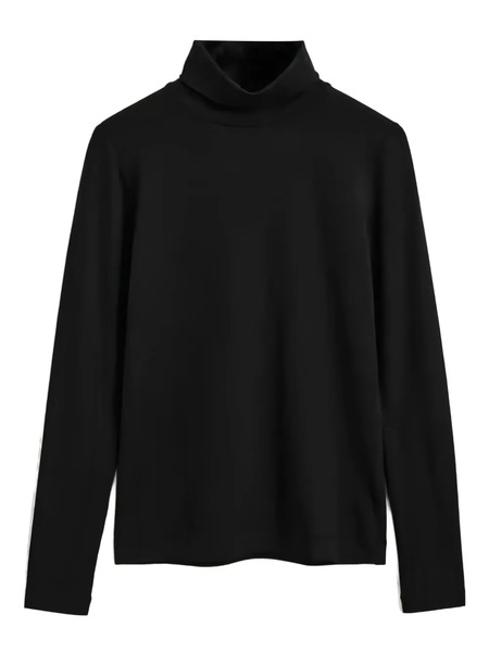  Gant Roll-neck Long-sleeve Top - Black 