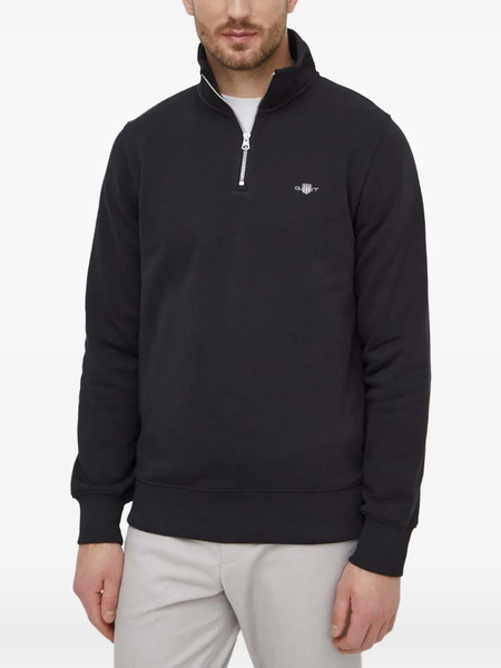  Gant Shield Half-zip Sweatshirt - Black 
