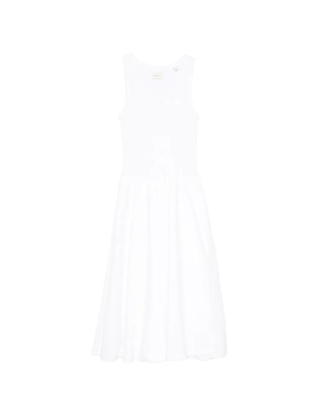  Gant Sleeveless Midi Dress - White 