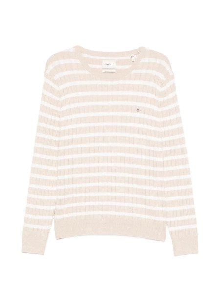  Gant Striped Sweater - Neutrals 