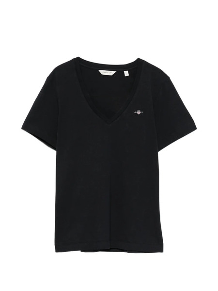  Gant V-neck T-shirt - Black 