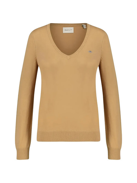  Gant V-neck Top - Neutrals 