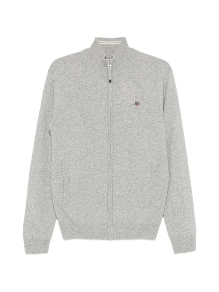  Gant Zip-up Cardigan - Grey 