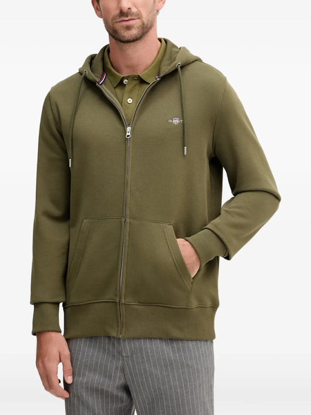  Gant Zip-up Hoodie - Green 