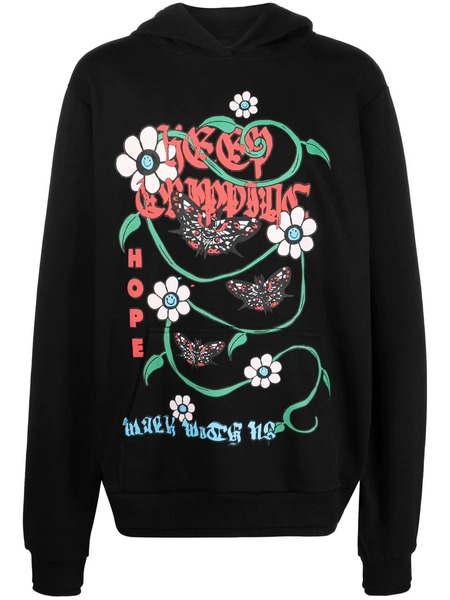  Garbage Tv Long Sleeve Hoodie - Black 