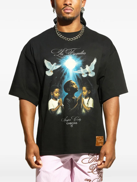  Garcias La Familia Oversized Graphic T-shirt - Black 