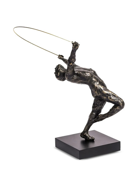  Gardeco Ribbon Dancer Sculpture - Brown 