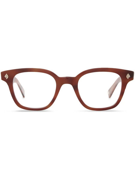  Garrett Leight Geometric-frame Glasses - Brown 