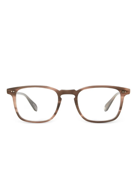  Garrett Leight Howland Rectangle Glasses - Brown 