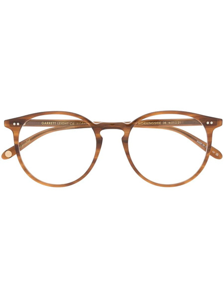  Garrett Leight Morningside Round-frame Optical Glasses - Brown 