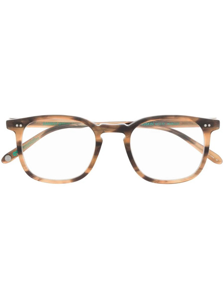  Garrett Leight Tortoiseshell-effect Square-frame Acetate Eyeglasses - Brown 