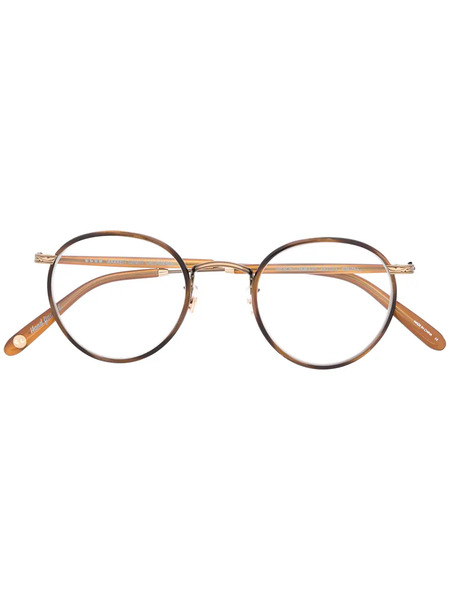  Garrett Leight Wilson Round Frame Glasses - Brown 