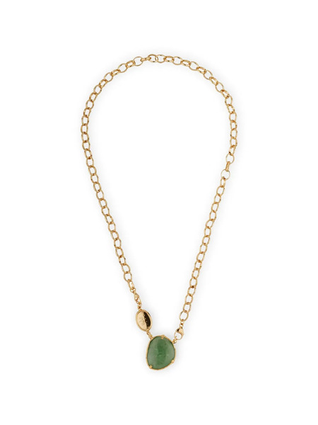  Gas Bijoux Billy Stone Chain Necklace - Gold 