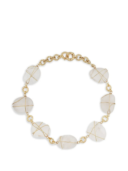  Gas Bijoux Rainbow Gemstone-embellished Necklace - Gold 