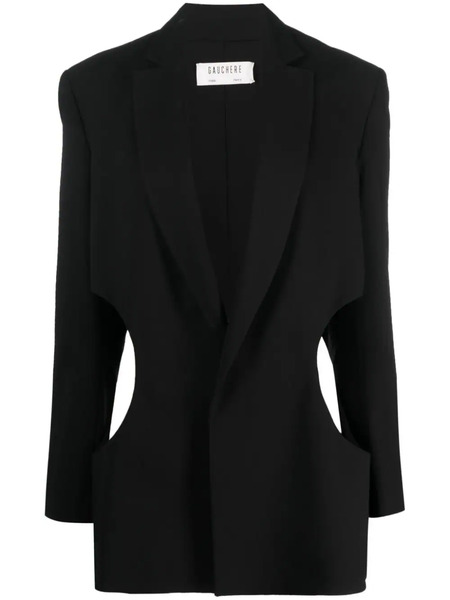  Gauchère Cut-out Single-breasted Blazer - Black 