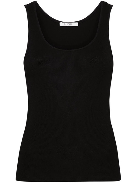  Gauchère Fine-ribbed Tank Top - Black 