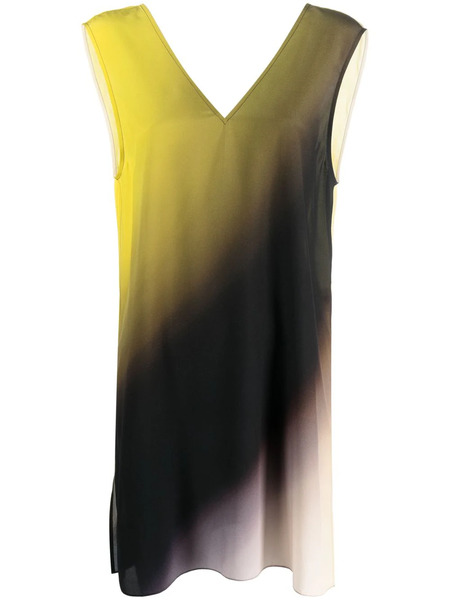  Gauchère Gradient-effect Silk Dress - Yellow 