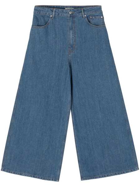  Gauchère Mid-rise Wide-leg Trousers - Blue 