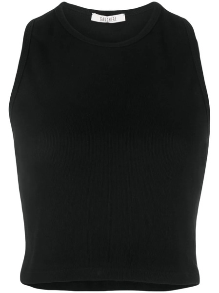  Gauchère Racerback Crop Top - Black 