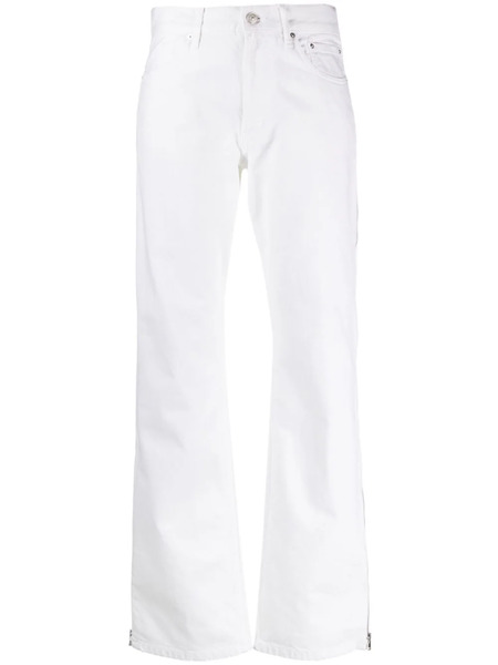  Gauchère Straight-leg Zipped Jeans - White 